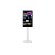 LG 32'' 4K UHD IPS pametni monitor Swing sa ekranom osetljivim na dodir i postoljem za pomeranje, Front view with the display pivoting 90 degrees, 32U889SA-W, thumbnail 5