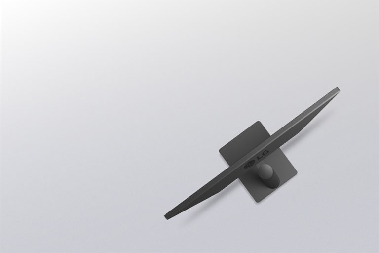 Bočni prikaz monitora ilustruje prilagođavanje nagiba, a obrisi koji se preklapaju prikazuju raspon ergonomskog kretanja.