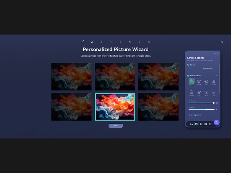 Video podešavanja čarobnjaka za personalizaciju slike aplikacije LG Switch