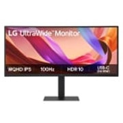 LG 34” UltraWide™ WQHD IPS zakrivljeni monitor sa brzinom osvežavanja od 100Hz, Front view of ultrawide monitor, 34U650A-B, thumbnail 1