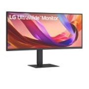 LG 34” UltraWide™ WQHD IPS zakrivljeni monitor sa brzinom osvežavanja od 100Hz, Slight left angle front view of ultrawide monitor, 34U650A-B, thumbnail 3