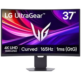 LG 37-inčni UltraGear™ 4K UHD zakrivljeni gejmerski monitor sa brzinom osvežavanja od 165Hz, 37G800A-B prednji prikaz2