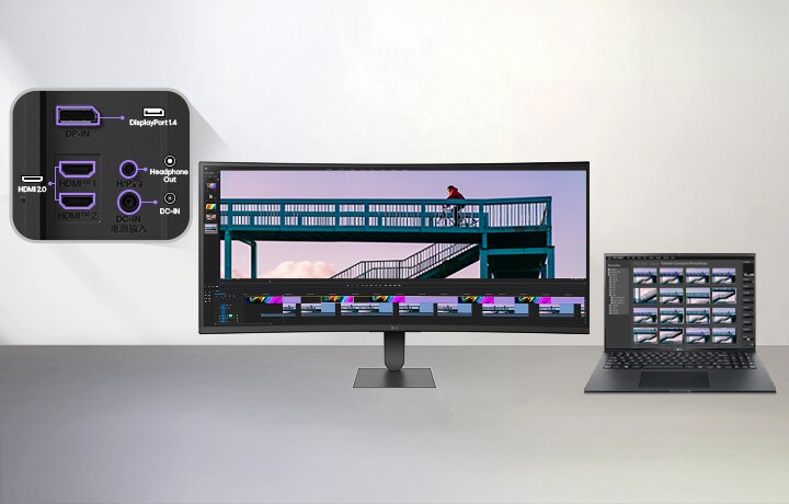 Monitor sa univerzalnim USB-C povezivanjem, koje pruža video, prenos podataka i dotok napajanja do 65 W preko jednog kabla.