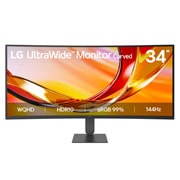 LG 34” UltraWide™ WQHD zakrivljeni monitor sa brzinom osvežavanja od 144Hz, 34U620B-B, thumbnail 1