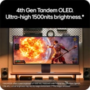 LG 39'' UltraGear™ evo AI OLED 5K2K zakrivljeni dual-mode monitor za igre, 39GX950B-B, thumbnail 7