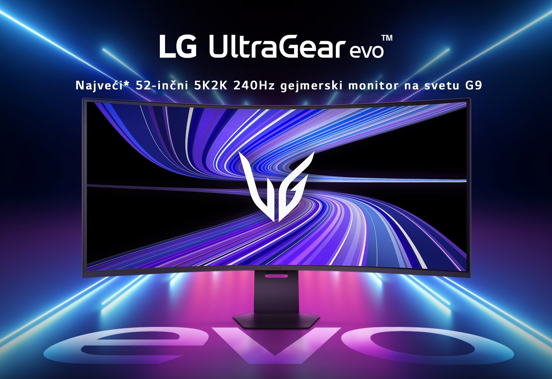 LG UltraGear evo G9 52-inch 5K2K WUHD gaming monitor with 240Hz refresh rate (52G930B)