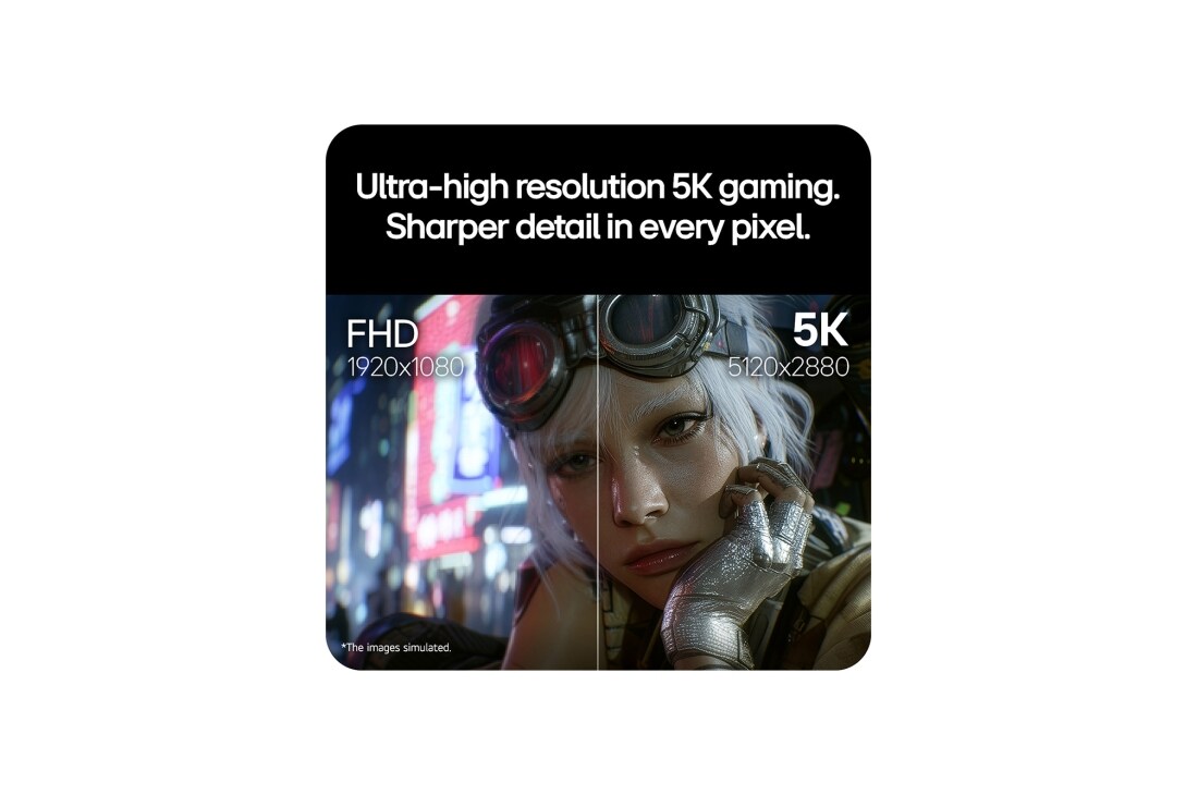 LG 27'' UltraGear™ IPS 5k Dual-Mode monitor za igre, Poređenje na podeljenom ekranu naglašava oštrije detalje i jasnoću uz izuzetno visoku 5K rezoluciju, 27GM950B-B, thumbnail 8