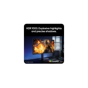 LG 27'' UltraGear™ IPS 5k Dual-Mode monitor za igre, Pogled sa strane na monitor koji prikazuje HDR vizuelne elemente u igrama sa svetlim istaknutim delovima i dubokim senkama, 27GM950B-B, thumbnail 6
