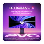 LG 45-inčni UltraGear evo GX9, prvi na svetu 5K2K OLED gejmerski monitor od 45'' s tehnologijom AI povećavanja rezolucije slike, LG UltraGear 45GX950B 5K2K OLED gejming monitor od 45 inča sa AI skaliranjem., 45GX950B-B, thumbnail 4