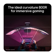 LG 45-inčni UltraGear evo GX9, prvi na svetu 5K2K OLED gejmerski monitor od 45'' s tehnologijom AI povećavanja rezolucije slike, Zakrivljeni OLED monitor LG UltraGear 45GX950B 800R za prožimajuće gejming iskustvo., 45GX950B-B, thumbnail 8