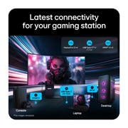 LG 45-inčni UltraGear evo GX9, prvi na svetu 5K2K OLED gejmerski monitor od 45'' s tehnologijom AI povećavanja rezolucije slike, Raznovrsne opcije povezivanja sa HDMI 2.1, DP 2.1 i USB-C portovima., 45GX950B-B, thumbnail 15