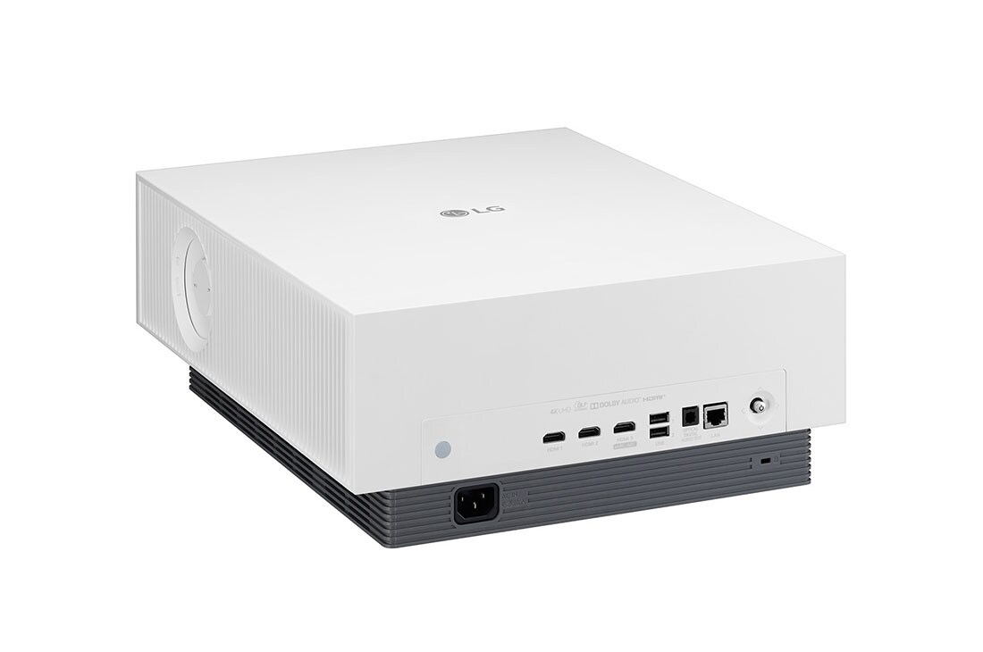 LG HU810P 4K UHD laserski Smart CineBeam Projektor, Prikaz sa zadnje strane pod uglom od +15 stepeni, HU810PW, thumbnail 7