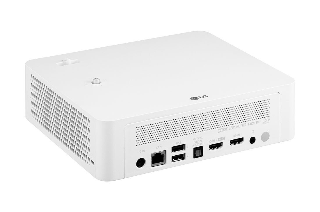 LG CineBeam PF610P Full HD LED pametni prenosni projektor sa funkcijom Apple AirPlay 2, Prikaz sa zadnje strane pod uglom od +15 stepeni, PF610P, thumbnail 7
