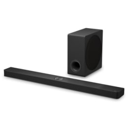 Prikaz LG Soundbar zvučnika S90TY i niskotonca sa strane2