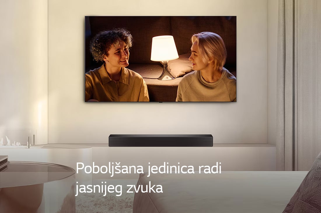 LG SH5A LG Soundbar s 4.1-kanalnim zvučnikom za televizor, USP card: Improved unit for clear voice, SH5A, thumbnail 12
