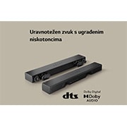LG S20A LG Soundbar s 2.0-kanalnim zvučnikom za televizor, krupni plan kablova			, S20A, thumbnail 10