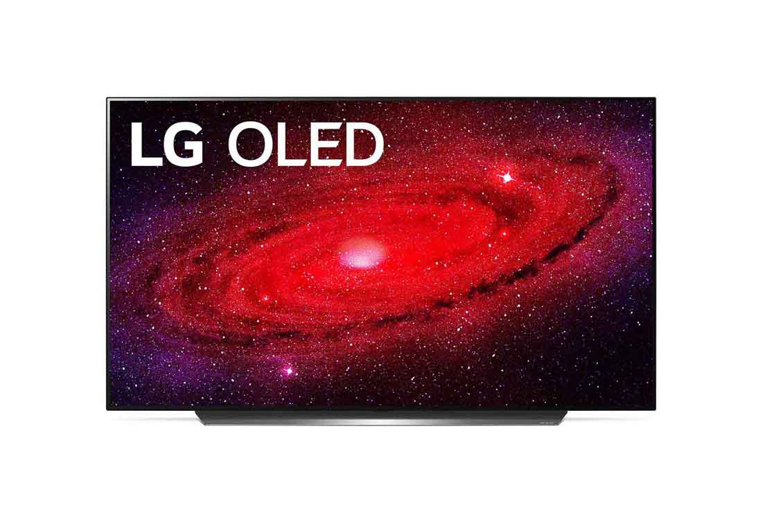 LG 65'' (165 cm) 4K HDR Smart OLED TV, Frontalni prikaz televizora sa slikom na ekranu, OLED65CX3LA