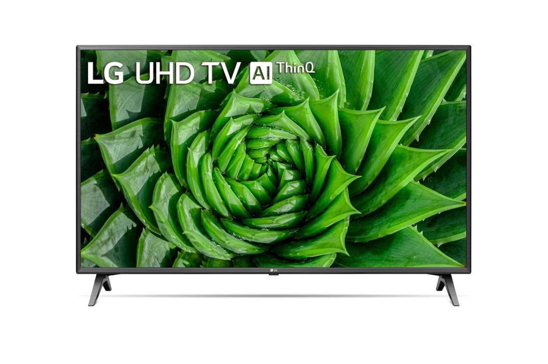 LG 43'' (109cm) 4K HDR Smart UHD TV, prikaz spreda sa slikom, 43UN80003LC