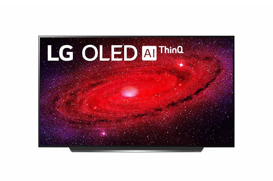 LG 77'' (196 cm) 4K HDR Smart OLED TV, Frontalni prikaz televizora sa slikom na ekranu, OLED77CX3LA