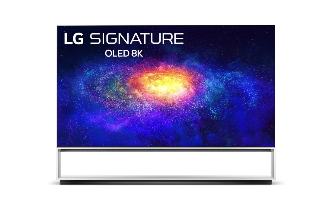 LG 88'' (222 cm) 8K SIGNATURE OLED TV, Frontalni prikaz televizora sa slikom na ekranu, OLED88ZX9LA