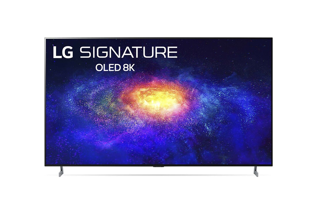 LG 77'' (196 cm) 8K HDR Smart OLED TV, prikaz spreda sa slikom, OLED77ZX9LA