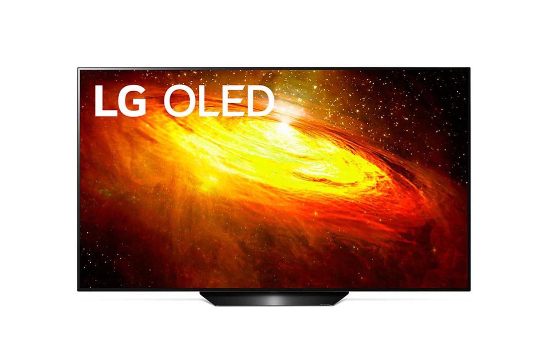 LG 65'' (165 cm) 4K HDR Smart OLED TV, Frontalni prikaz televizora sa slikom na ekranu, OLED65BX3LB