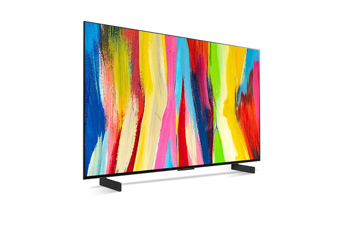 LG 42'' (106 cm) 4K HDR Smart OLED evo TV, Bočni prikaz tankih dimenzija , OLED42C21LA, thumbnail 5
