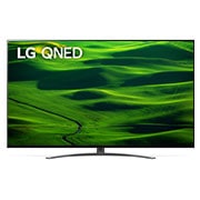 LG 75'' (189 cm) 4K HDR Smart QNED TV, Prikaz prednje strane LG QNED TV sa slikom i prikazanim logotipom proizvoda, 75QNED813QA, thumbnail 1