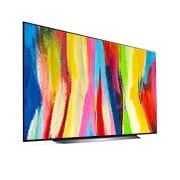 LG 83'' (211 cm) 4K HDR Smart OLED evo TV, Prikaz bočne strane pod blagim nagibom, OLED83C21LA, thumbnail 5