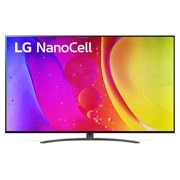 LG 50'' (127 cm) 4K HDR Smart Nanocell TV, Prikaz prednje strane LG UHD TV sa slikom i prikazanim logotipom proizvoda, 50NANO823QB, thumbnail 1