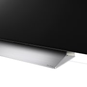 LG OLED evo 77'' C2 4K TV, Prikaz bočne strane baze izbliza   , OLED77C22LB, thumbnail 7