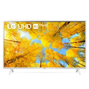 Prikaz prednje strane LG UHD TV sa slikom i prikazanim logotipom proizvoda1