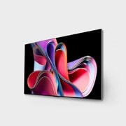 LG OLED evo G3 55 inča 4K Smart TV 2023, Bočni prikaz LG OLED G3 pod blagim uglom i okrenut ulevo na zidu, OLED55G33LA, thumbnail 3