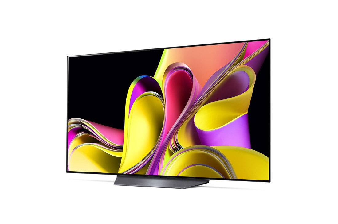 LG OLED B3 55 inča 4K Smart TV 2023, Prikaz sa bočne strane pod blagim uglom okrenut ulevo., OLED55B33LA, thumbnail 2