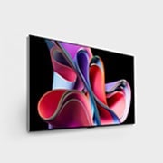 LG OLED evo G3 65 inča 4K Smart TV 2023, Bočni prikaz LG OLED G3 pod blagim uglom i okrenut udesno na zidu, OLED65G33LA, thumbnail 4