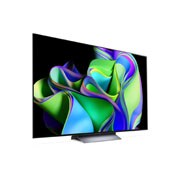 LG OLED evo C3 65 inča 4K Smart TV 2023, Prikaz sa bočne strane pod blagim uglom okrenut udesno., OLED65C31LA, thumbnail 5