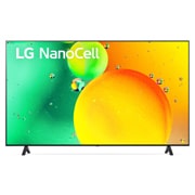 LG NanoCell 55'' NANO75 4K TV, Front view with product logo, 55NANO753QC, thumbnail 1