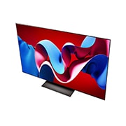 LG 65-inčni LG OLED evo AI C4 4K Smart TV 2024, Zakošen prikaz uređaja LG OLED evo TV, OLED C4 odozgo, OLED65C41LA, thumbnail 7