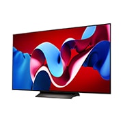 LG 55-inčni LG OLED evo AI C4 4K Smart TV 2024, Blago zakošen prikaz sa leve strane uređaja LG OLED evo TV, OLED C4, OLED55C41LA, thumbnail 2