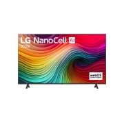 LG NanoCell AI NANO81 4K Smart TV 2024 od 55 inča, Prikaz spreda uređaja LG NanoCell TV, NANO81 sa tekstom LG NanoCell, 2024 i logoom webOS Re:New Program na ekranu, 55NANO81T3A, thumbnail 1