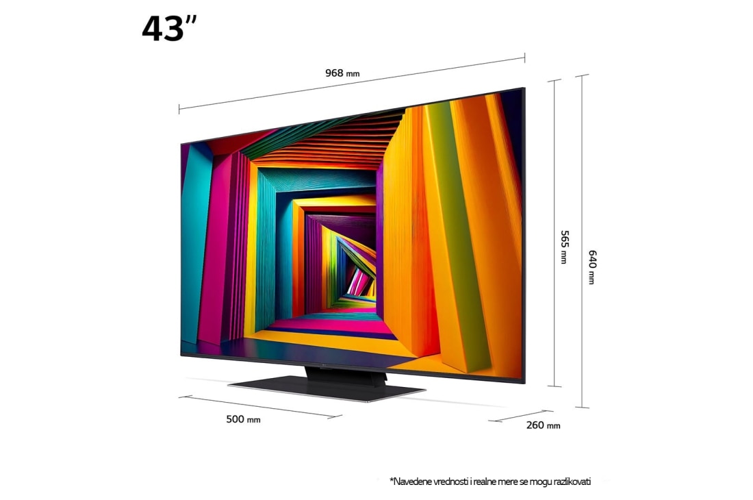 LG UHD AI UT91 4K Smart TV 2024 od 43 inča, 43UT91003LA, thumbnail 3