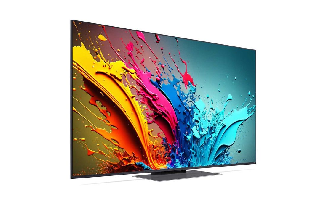 LG 55 inčni LG QNED AI QNED86 4K Smart TV 2024, Blago iskošen prikaz sa leve strane uređaja LG QNED TV, QNED86, 55QNED86T3A, thumbnail 2