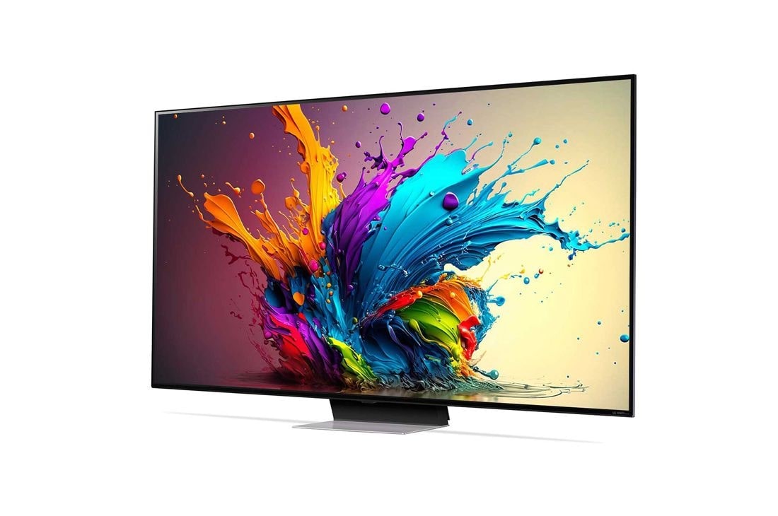 LG 86 inčni LG QNED MiniLED AI QNED91 4K Smart TV 2024, Blago iskošen prikaz sa leve strane uređaja LG QNED TV, QNED91, 86QNED91T3A, thumbnail 2