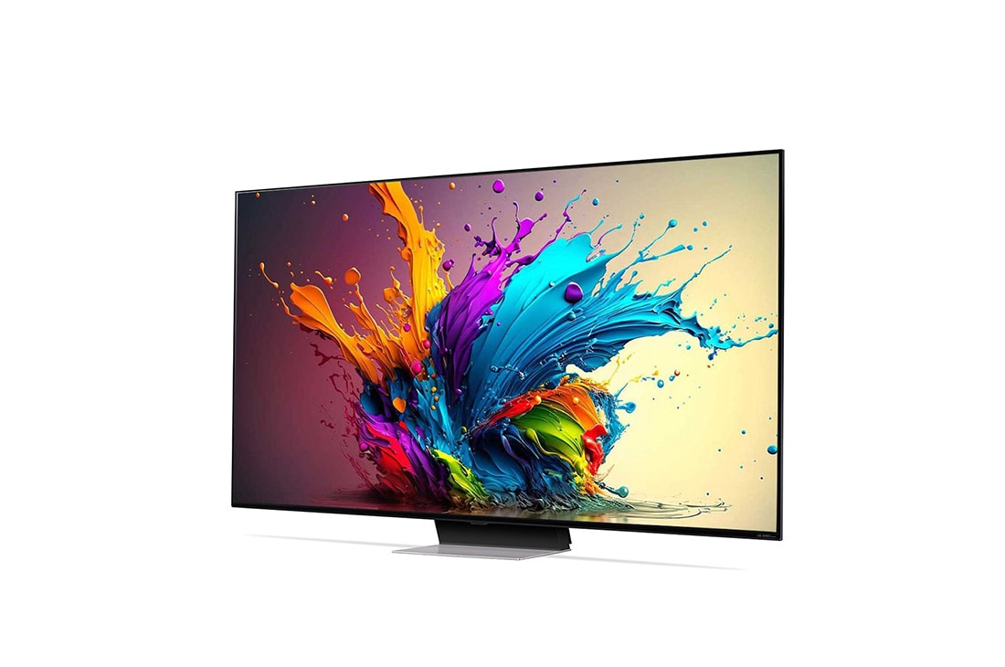 LG 65 inčni LG QNED MiniLED AI QNED91 4K Smart TV 2024, Blago iskošen prikaz sa leve strane uređaja LG QNED TV, QNED91, 65QNED91T3A, thumbnail 2