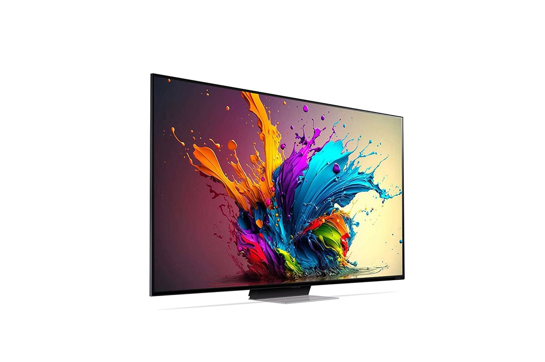 LG 65 inčni LG QNED MiniLED AI QNED91 4K Smart TV 2024, Blago iskošen prikaz sa leve strane uređaja LG QNED TV, QNED91, 65QNED91T3A, thumbnail 5