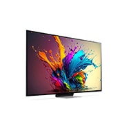 LG 65 inčni LG QNED MiniLED AI QNED91 4K Smart TV 2024, Blago iskošen prikaz sa leve strane uređaja LG QNED TV, QNED91, 65QNED91T3A, thumbnail 5
