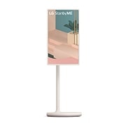 LG StanbyME: Vaš Lifestyle ekran, Vista frontal del modo vertical con una imagen de fondo, 27ART10AKPL, thumbnail 2