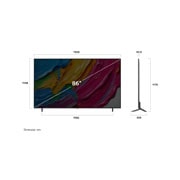 LG 86 inčni LG QNED AI QNED80 4K  Smart  televizor 2025, dimension, 86QNED80A3A, thumbnail 4