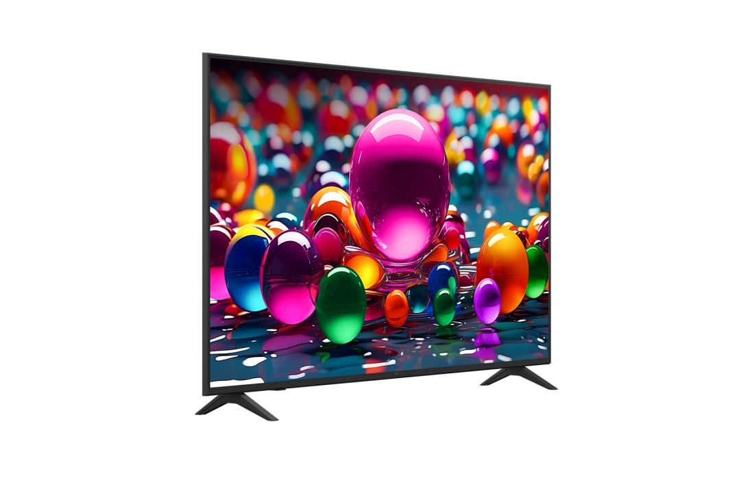 LG 65 inčni LG UHD AI UA75 4K Smart televizor 2025, Blago iskošen prikaz LG UHD TV-a okrenutog nadesno., 65UA75003LA, thumbnail 2