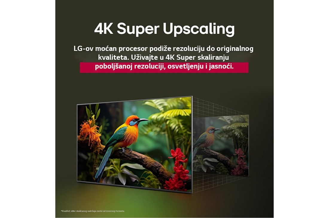 LG 43-inčni LG UHD AI UA74 4K pametni televizor 2025, 4k Super Upscaling, 43UA74003LB, thumbnail 6